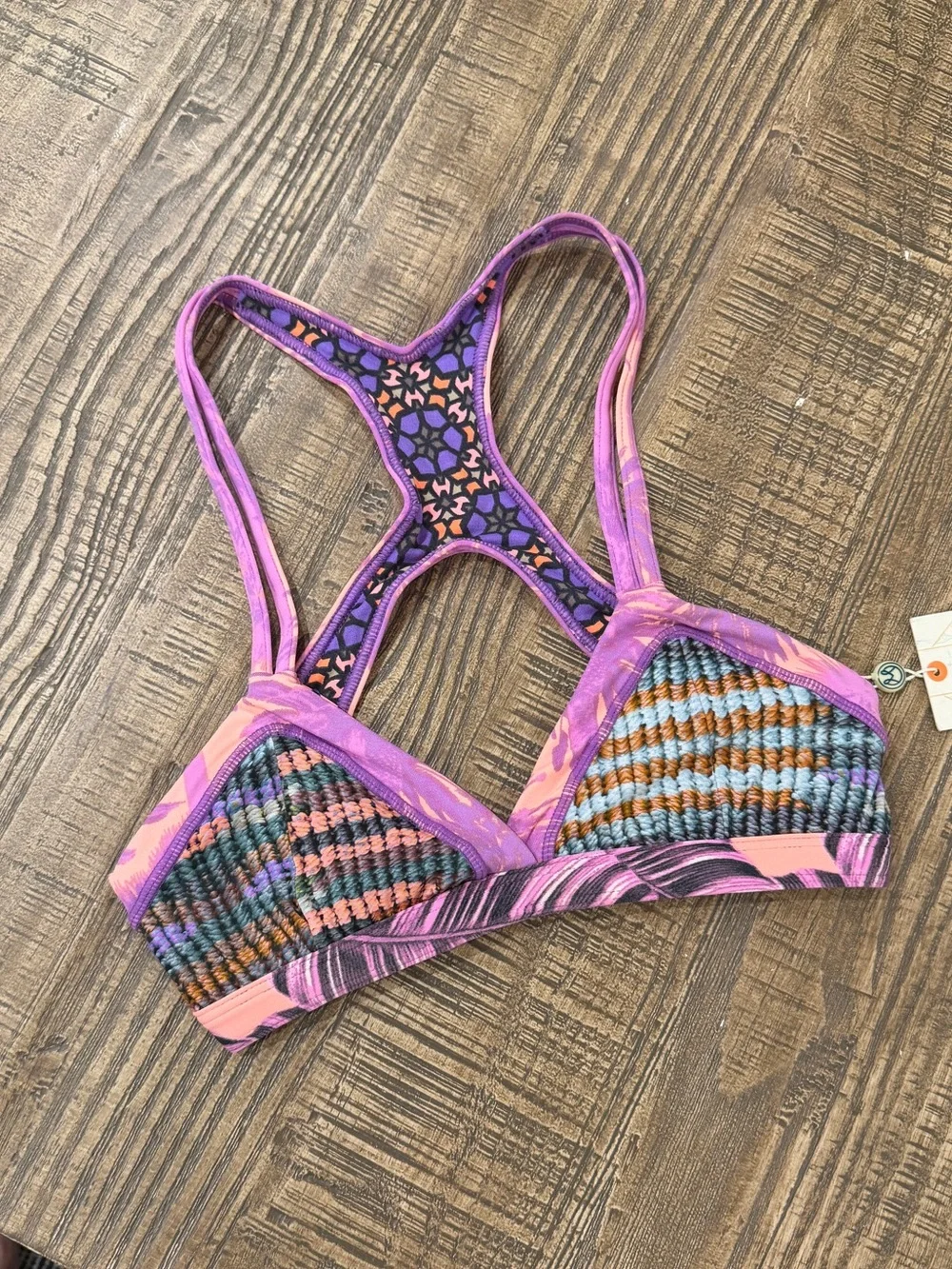 Maaji Le Freak Reversible Bikini Top.